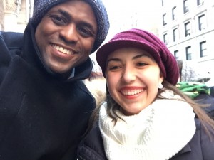 Wayne Brady and me after his performance on Kinky Boots